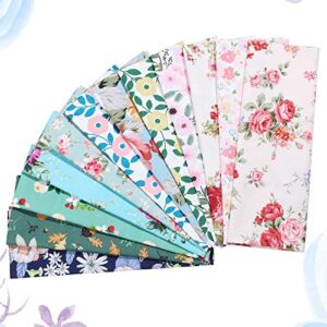 24 Pcs Dinner Napkins Kitchen Cotton Napkins Floral Print Table Napkins Cloth Washable for Family Dining Cocktail Parties Wedding Use Spring Fall Christmas Thanksgiving Party Dish Plates, 15 x 15 Inch