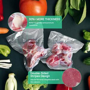 Vakumar Vacuum Sealer Bags 300 Pint 8 x 12 Inch Rolls for Food , Seal a Meal, Commercial Grade, BPA Free, Commercial Grade, Great for Storage, Meal prep and Sous Vide