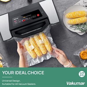 Vakumar Vacuum Sealer Bags 300 Pint 11 x 16 Inch Rolls for Food , Seal a Meal, Commercial Grade, BPA Free, Commercial Grade, Great for Storage, Meal prep and Sous Vide