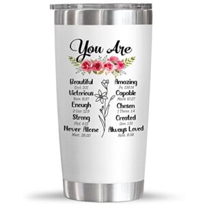 teezwonder christian gifts for women - inspiration religious gifts idea - self care, thank you gifts for women - birthday gifts for women, mom, friend, sister - jesus 20 oz stainless steel tumbler