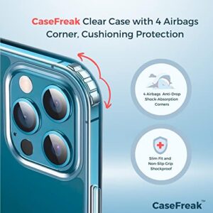 CASEFREAK Clear Case for iPhone 11 with Magnetic Ring, Transparent Silicone case, Compatible with Mag-Safe Accessories, Slim Fit Anti-Yellowing Protective Case for iPhone 11 (6.1" Screen)