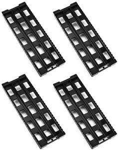 qwork antistatic esd circulation rack shelf - plastic black rack with 25 slots for pcb storage (4 pack)