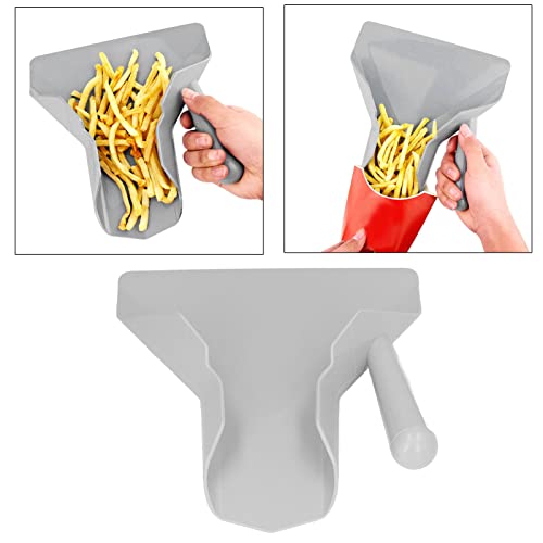 French Fries Shovel, PC Right Handle French Fry Scoop Commercial Fry Bagger Scoop Household Quick Fill Popcorn Scoop Foodservice Scoop for Snacks Ice Candy Nuts