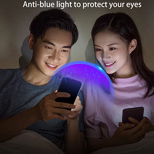 2 PCS Anti-Blue Privacy Tempered Glass Mirror Anti-Spy Screen Protector Anti-Peeping Film Compatible with iPhone 14 Plus /iPhone 13 Pro Max, 6.7 inch Electroplated 9H Hardness Anti-scratch (Blue)