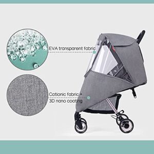 Baby Stroller Cold Weather Shield Winter Universal Windproof Stroller Rain Cover Protection Travel Strollers Cover Raincoat Pushchairs Accessories Baby Travel Weather Shield for Outdoor