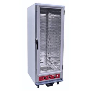 kratos 28w-234 premium electric holding/proofing cabinet, full size, uninsulated, clear lexan door