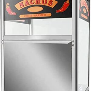 Commercial Grade Nacho Warmer with Scoop Chip Holding Cabinet Countertop