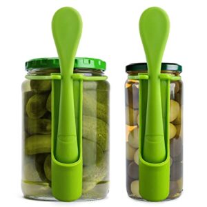 pickle fork 2 pack pickle grabber,olive fork pickle picker pickle gift kitchen gadgets pickle gifts pickle forks for the jar pickle holder