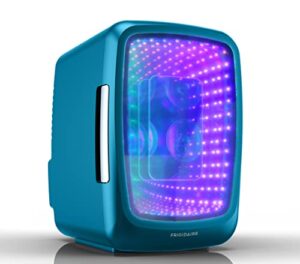 frigidaire efmis179 gaming light up mini beverage refrigerator, blue