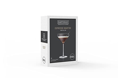 Bartesian Espresso Martini Cocktail Mixer Capsules for Cocktail Machine – Home Bar Mixology Cocktails Mix Pod Capsule Set To Use With the Bartesian Cocktail Drink Maker Machine – Pack of 8