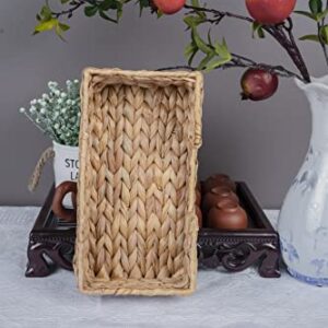 Bezoval Water Hyacinth Napkin Holders For Kitchen And Bathroom, Guest Towel Holder Tray For Bathroom, Paper Napkin Holder, Napkin Holder Flat, Wicker Bathroom Accessories, Paper Hand Towel Holder