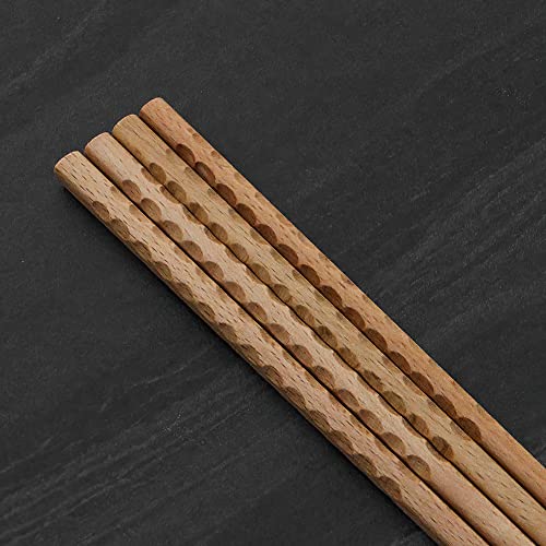 2 Pairs 16.5 inches Long Wooden Cooking Chopsticks, Reusable Wood Chopsticks for Noodles Frying Hot Pot ,Extra Long Kitchen Cooking Chop Sticks