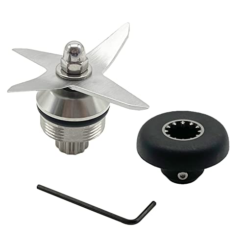 Blender Wet Blade Replacement Assembly with 891 Drive Socket Kit Replace 1151 1152 STM102R 104675-1 for Vitamix 500 5200 6300 VM0103 Standard 1195 15504 15643 15652 58625 58805 64oz and 32oz Container