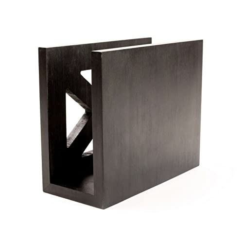 Luli & Cat Black Napkin Holder | Modern Wooden Napkin Holder | Decorative Black Wood Napkin Holder for Table