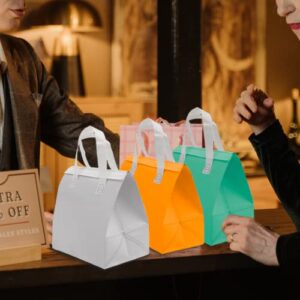 QIMEOKAT 15PCS Insulated Take Away Bags,Thermal Insulation Food Bag for Coffee,Milky Tea,Take-away Dinner,Fresh Seafood,Commercial catering,Retail Store or Picnic,Reusable Gift Bags (Multicolor)