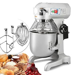 intbuying commercial food mixer 15l dough kneading machine commercial food stand mixer double -speed double-acting 304 stainless steel