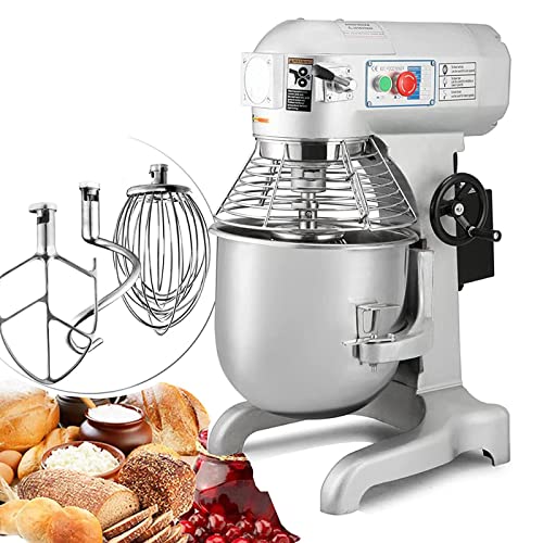 INTBUYING Commercial Food Mixer 15L Dough Kneading Machine Commercial Food Stand Mixer Double -speed Double-acting 304 Stainless Steel