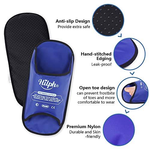 Hilph Bundle of 2 Pack Ice Slippers + Ice Cap for Chemotherapy