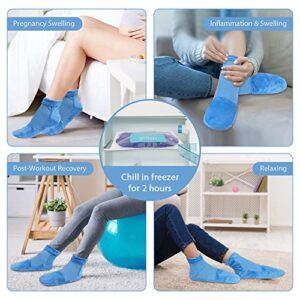 Hilph Bundle of Jaw Ice Pack with 4 Nylon Gel Pack + 2 Foot Ice Pack Socks