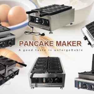 Mvckyi Commercial 10 PCS Small Size Abalone Shape Electric Waffle Maker with removable plates, Non Stick Vagina Waffle Machine Hot Dog Baker, Strange Shape Sausage Female Pussy Grill Waffle Baker for Party Snack Food