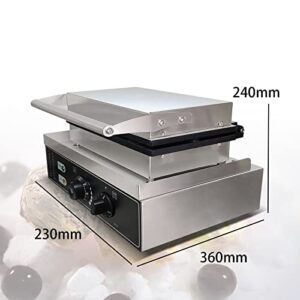 Mvckyi Commercial 10 PCS Small Size Abalone Shape Electric Waffle Maker with removable plates, Non Stick Vagina Waffle Machine Hot Dog Baker, Strange Shape Sausage Female Pussy Grill Waffle Baker for Party Snack Food