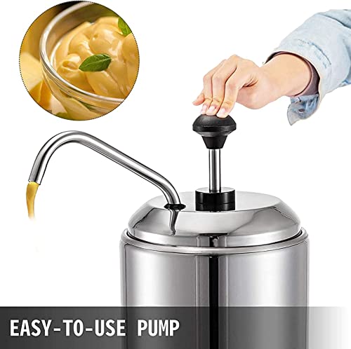 ANSNAL Cheese Dispenser with Pump,2.5L Capacity Hot Fudge Warmer, 800W Electric Hot Fudge Dispenser,10/20/30ML Automatic Cheese Dispenser for Hot Fudge Cheese Caramel,Temperature Control 30-110℃