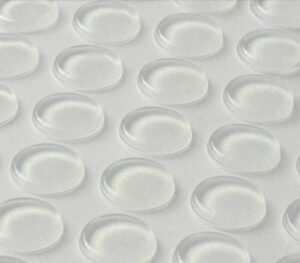 mookeenone wholesale 64pcs transparent ball round anti-collision adhesive silicone pad with 3m sticker 12 * 2mm furniture sticker pads transparent