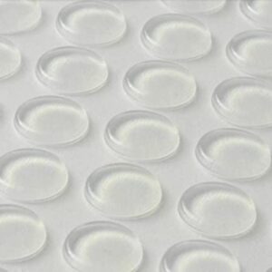 MOOKEENONE Wholesale 64Pcs Transparent Ball Round Anti-Collision Adhesive Silicone Pad with 3M Sticker 12 * 2mm Furniture Sticker Pads Transparent