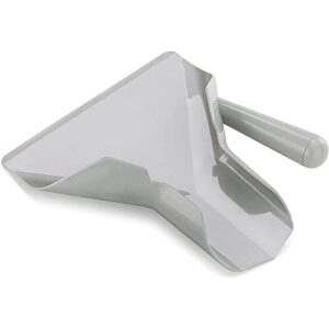 HGLuKGO French Fry Scoop Right Handle French Fry Bagger Polycarbonate Commercial Scoop Grey