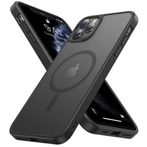 noonin strong magnetic case for iphone 11 pro max，[compatible with magsafe] protective shockproof cover phone case for iphone 11 pro max 6.5" (black)