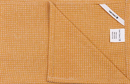 LANE LINEN Kitchen Towels Set - Pack of 6 Cotton Dish Towels for Drying Dishes, 18”x 28”, Kitchen Hand Towels, Tea Towels, Premium Dish Towels for Kitchen, Quick Drying Kitchen Towel Set - Yellow
