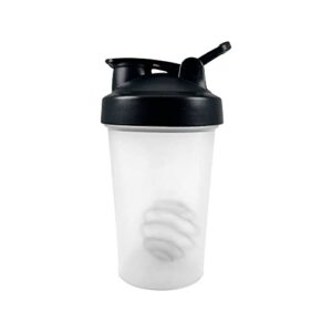 d.y.a shaker bottle with shaker balls leak proof drink shaker bottle ideal for workout supplements,protein powder, bpa free, nutrition, portable fitness bottle for fitness enthusiasts athletes (400ml,12-oz)