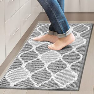 villsure kitchen rugs and mats, non skid kitchen runner rug absorbent resist dirt kitchen floor mat comfort standing mat made of 100% polypropylene machine washable