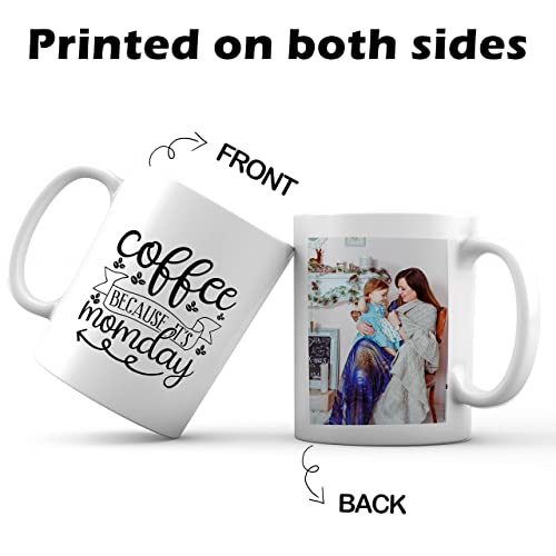 Personalized photo Mug Custom Mug Design Your Own Style with Words Picture, 11oz Multiple Colors Personalized Gifts Custom Cups for Birthday Anniversary Christmas.