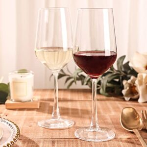 YANGNAY Wine Glasses Set of 6, 13 Oz Red or White Wine Glass with Stem, Perfect for Home, Restaurant, Dishwasher Safe