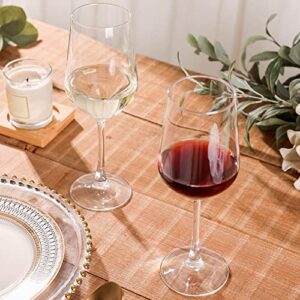 YANGNAY Wine Glasses Set of 6, 13 Oz Red or White Wine Glass with Stem, Perfect for Home, Restaurant, Dishwasher Safe