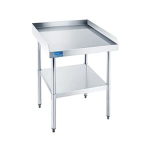 amgood commercial work table with backsplash and sidesplashes | height: 35" | stainless steel prep table for kitchen, restaurant, garage, laundry | nsf (30" long x 24" deep)