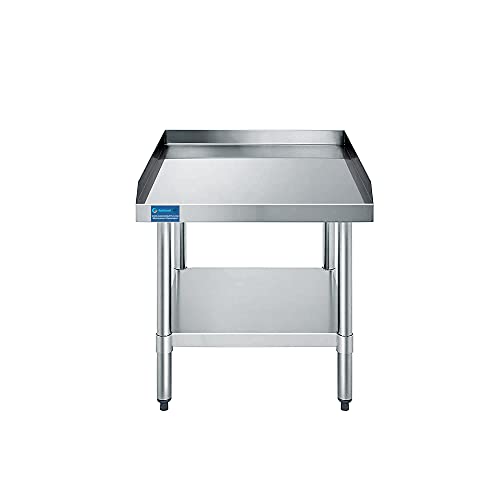 AmGood 30" x 30" Stainless Steel Equipment Stand | Height: 24" | Commercial Heavy Duty Grill Table