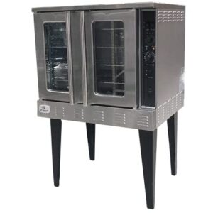 commercial convection oven, natural gas or propane, 54000 btu, single deck, four legs, restaurant kitchen bakery cog-1