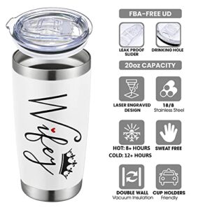 Wife Gifts from Husband - Gifts for Wife - Wedding Anniversary, Birthday Gifts for Wife, Mothers Day Gifts - Romantic Gifts for Her, Funny I Love You Gifts for Her - Gift for Wife - 20 Oz Tumbler