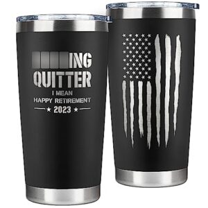 retirement gifts for men 2023 - retired gifts for men, him, dad, husband, friend, coworker, boss - mens retirement gifts, happy retirement gifts, funny retirement gifts men, retired men - 20oz tumbler