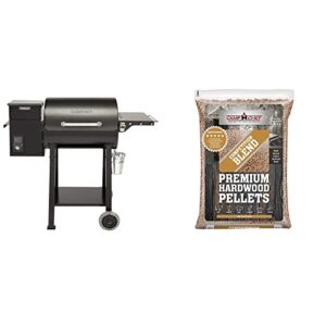 cuisinart cpg-465 portable wood pellet grill & smoker & char-grill & camp chef competition blend bbq pellets, hardwood pellets for grill, smoke, bake, roast, braise and bbq, 20 lb. bag