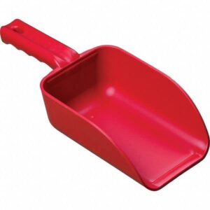 remco color-coded plastic small hand scoop - bpa-free food-safe kitchen utensils, restaurant and food service supplies (32 oz) (red)