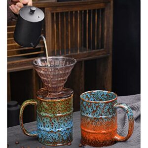 Coffee Mug,20 Oz Coffee Cups Ceramic Tea Cup Large Coffee Mug for Office and Home - Dishwasher and Microwave Safe Novelty Coffee Mugs, 1pcs. (Blue)