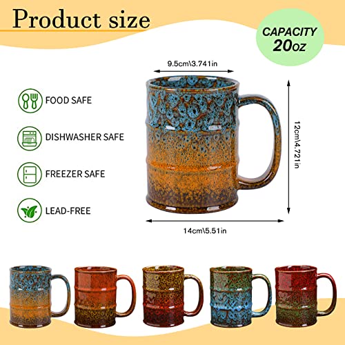 Coffee Mug,20 Oz Coffee Cups Ceramic Tea Cup Large Coffee Mug for Office and Home - Dishwasher and Microwave Safe Novelty Coffee Mugs, 1pcs. (Blue)