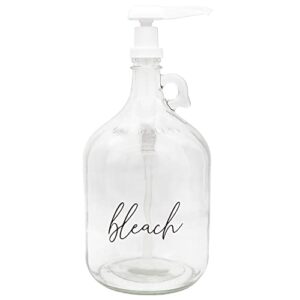 darware gallon bleach pump bottle; big laundry/cleaning pump dispenser jug