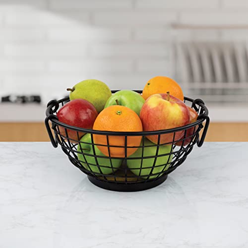 Spectrum Madison Fruit Bowl for Storage and Display of Fruit, Vegetables, Produce on Kitchen Counter, Dining Room Table