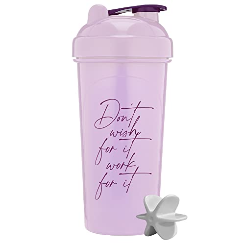 GOMOYO [2 Pack] 28oz Shaker Bottle with Motivational Quotes (Rose &Lavender) | Protein Shaker Bottle with Mixer Agitators | Shaker Bottle for Protein Mixes Pack is BPA Free and Dishwasher Safe