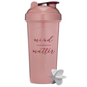 GOMOYO [2 Pack] 28oz Shaker Bottle with Motivational Quotes (Rose &Lavender) | Protein Shaker Bottle with Mixer Agitators | Shaker Bottle for Protein Mixes Pack is BPA Free and Dishwasher Safe