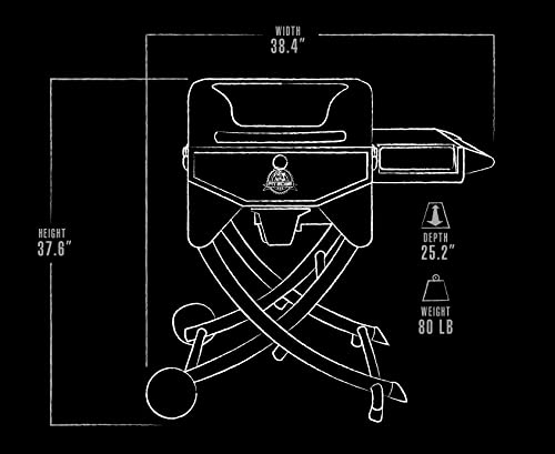 PIT BOSS Mahogany 260 Portable Wood Pellet Grill (PBPEL26010570)